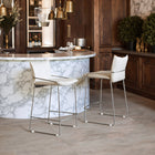 Zuo - Pola Tabouret de comptoir - Blanc-Assemblage requis