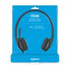 Logitech – Casque d’écoute USB H340-Comprend : casque d'écoute USB pour ordinateur et guide d'utilisation