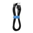 Blu Element – Câble de chargement/synchronisation Lightning USB tressé, 6 pi, noir (B6MFIBK)-Fonctionne avec tous les chargeurs USB pour véhicules et tous les chargeurs à prise murale