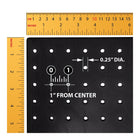 Azar - Présentoir de sol à panneau perforé Studio Base - 60 po x 17 po - Anthracite-Cinquante crochets noirs inclus