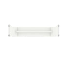 Manhattan Comfort - Ensemble de salle à manger Coney 135 cm style mid-century moderne - Blanc - Lot de 3-32,48 po L x 23 po l x 29,53 po H