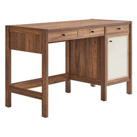 Modway - Capri Grains de bois de 49" Bureau - Noyer-Stratifié à grain de bois