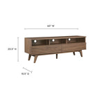 Modway - Render 60 po Meuble TV, Noyer-Stratifié lisse à grain de bois