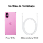 Apple - iPhone 16 Plus 6,7" - 128 Go - Rose - Débloqué-Connectivité Satellite: Quand aucun réseau cellulaire ou Wi-Fi n'est à sa portée, iPhone peut se connecter à un satellite pour vous permettre d'envoyer et de recevoir des textos et des Tapback. En cas d'accident de voiture grave, il peut contacter les secours si vous n'êtes pas en mesure de le faire
