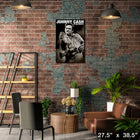 Johnny Cash photo Glass San Quentin - Impression encadree - 27" x 38"-Sous licence officielle music memorabilia