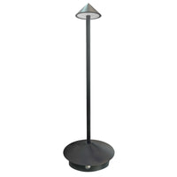 Xtricity - Lampe de table tactile LED portable Winchester - Noire-Corps de lampe en métal et acrylique pour une durabilité et un style moderne