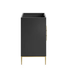 Modway - Awaken 30" Armoire à coiffeuse de salle de bain - Noir-Matchs non inclus