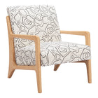 Zuo - Runa Fauteuil d’appoint - Beige/Naturel-Aucun assemblage requis
