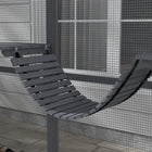 PawHut - Enclos extérieur pour chat avec ponts et auvent résistant aux intempéries - 110,2 po L x 73 po l x 74 po H - gris-Les chats apprécient les hauteurs, les cachettes et le soleil 