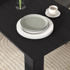 HOMCOM - Table à manger moderne 47 po avec effet bois - noir-Matériau : Panneau de particules 