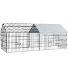 PawHut - Cage pour petits animaux 73 po pour poules, lapins, chinchillas avec toit-Non seulement pour une utilisation intérieure, mais aussi extérieure 