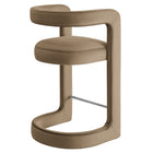 Modway - Winslow Performance Velvet Tabouret de comptoir - Taupe-Entièrement assemblé