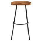 Modway - Concord Dos sans dos Tabourets de bar - Noyer - Ensemble de 2-8