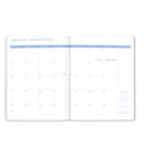 Orange Circle Studio - 2027  Agenda mensuel Just Right - Floral Silhouette - 9.75" x 7.50" - Couleur assortie - Bilingue-Calendrier de référence sur deux ans et liste des jours fériés sur trois ans