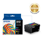 Epson - Cartouches d’encre T212 - Capacité standard - Noir/Couleur CMJ-Photos brillantes autant sur papier ordinaire que sur papier glacé