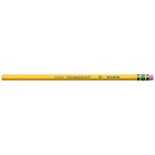 Ticonderoga - Crayons de bois - Moyen - #2,5 F - Jaune - Paquet de 12-Gomme à effacer sans latex