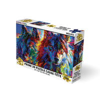 Prime 3D - Blend Cota Loups - 500 pièces-Casse-tête 3D lenticulaire de 500 pièces