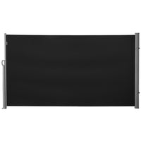 Outsunny - store latéral rétractable 118 po x 71 po résistant aux rayons UV et au vent - noir-Stores latéraux flexibles pour une utilisation en extérieur et en intérieur
