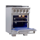 Kucht - 24 po Série KFX-X Cuisinière Pro Style au gaz naturel - Acier inoxydable-15