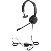 Jabra - Evolve 30 II MS Mono Headset - Teams-Connectivité plug-and-play à votre ordinateur ou appareil mobile