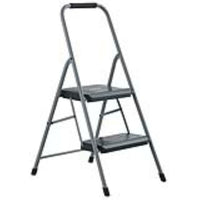 Vestil - echelle 2 marches pliante, 225Lb Capacite-Se plie pour un rangement pratique dans des placards et autres espaces restreints