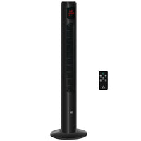 HOMCOM - Ventilateur tour sur pied 46 po H pour la maison avec oscillation et minuterie 12H - noir-Comprend 3 modes (Normal, Naturel, Sommeil) et 3 vitesses (Élevée, Moyenne, Basse) 
