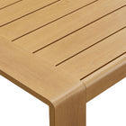 Modway - Lirienne Terrasse extérieure Faux bois d’aluminium Table basse - Naturel-8