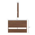 Nexera - Tête de lit queen effet de planches Queen, Noyer-6
