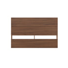 Nexera - Tête de lit queen effet de planches Queen, Noyer-2 panneaux horizontaux créent un effet de planches moderne