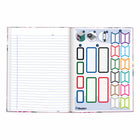 Blueline - Livre de notes A9 Collection Fashion - 9-1/4 po x 7-1/4 po - Lavande Florale-Espace pour écrire la date et le numéro de page