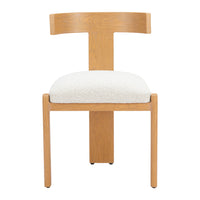 Zuo - Tiana Chaise de salle à manger - Naturel/Beige-Tissu conçu pour l’extérieur