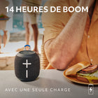 Ultimate Ears - WONDERBOOM 4 enceinte Bluetooth portable et étanche, Noir-Étanche, anti-poussière et flottante : Certifiée IP67, cette enceinte Bluetooth étanche peut être immergée dans 1 m d'eau pendant 30 min, protégée de la poussière - elle est idéale pour la piscine, la plage ou la douche
