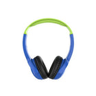 Wicked Audio - Tricky Tike BT Casque D'Écoute de 85 dB Sécuritaire pour les Enfants - Bleu-Bluetooth : 32 ft / 10m