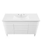 Modway - Render 48" Vanité de salle de bain à un seul lavabo - Blanc blanc-9