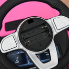 Aosom - Voiture à glisse pour bébé compatible - rose-Rangement sous le siège, une cachette secrète pour les goûters et les jouets 