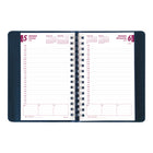 Brownline - 2027 agenda quotidien à double spirale – 8 po x 5 po – couleurs assorties-Chaque page comporte trois blocs pour les notes et les appels