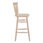 Zuo - Tyce Tabouret de bar - Naturel - Ensemble de 2-Garantie limitée de 3 ans