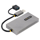 Startech - Adaptateur d'affichage USB A/C vers 2x 4K/1080p HDMI - 0,36' - Gris-Adaptateur d'affichage USB vers double HDMI construit avec la technologie d'adaptation de contenu de Silicon Motion utilise plusieurs algorithmes de traitement résultant en une utilisation minimale du processeur, une faible latence pour des graphiques plus fluides et sans décalage (c'est-à-dire le mouvement de la souris et de la fenêtre)
