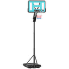 Soozier - panier de basketball entièrement réglable pour l’extérieur-La hauteur s’ajuste de 57,5 po à 92,9 po (146-236 cm), fixation rapide à loquet pour un réglage facile