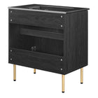 Modway - Chaucer 30" Vanette de salle de bain - Noir noir-Assemblée requise