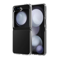 AXS - ULTRA CLEAR étui testé contre les chutes pour Samsung Galaxy Z Flip 6 - Transparent-Protection anti-UV pour afficher clairement le design original de votre cellulaire