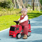 Mercedes-Benz - Qaba antos licensed baby car, kids Ride-On car - rouge-Conception 3-en-1 : voiture à pousser avec les pieds, toboggan et porteur 