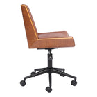 Zuo - Maker Chaise de bureau - Brun-Garantie limitée de 3 ans
