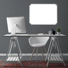 Quartet - Tableau blanc magnétique avec cadre Euro, 36 po x 48 po-Idéal pour une utilisation légère à la maison ou au bureau