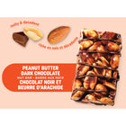 Pick Me Up Provisions - Barre aux noix Chocolat Noir - 20 g - Beurre d’arachide - Paquet de 20-Seulement 100 calories et 3 g de sucre par portion