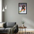 Corey Perry 20x29 Anaheim Ducks - Toile encadree - 22" x 31"-Prêt à accrocher - livré entièrement assemblé