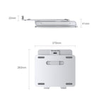 ShoppingAll - Support ergonomique réglable pour ordinateur portable - Argent - Paquet de 4-8