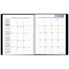 AT-A-GLANCE - Agenda mensuel 2027 - 11 7/8 po H x 7 7/8 po l - noir - bilingue-Un mois sur deux pages avec blocs lignes
