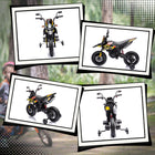 Qaba - Moto électrique pour enfants sous licence Aprilia 12V à batterie - jaune-Des fonctionnalités comme les phares, l'USB et la musique légère imitent les vraies motos 