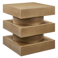 Modway - Perpetuate Totem Table d’appoint - Caramel Ash-Table d’appoint Totem